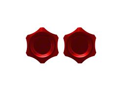 Fathouse Performance Billet AC Line Cap Kit; Red (17-25 F-150 Raptor)