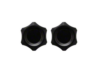 Fathouse Performance Billet Cap Kit; Black (18-25 2.7L/3.5L EcoBoost, 5.0L F-150)