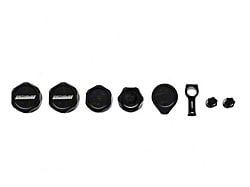 Fathouse Performance Billet Cap Kit; Black (23-25 F-150 Raptor R)