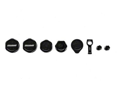 Fathouse Performance Billet Cap Kit; Black (23-24 F-150 Raptor R)