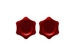 Fathouse Performance Billet Cap Kit; Red (18-25 2.7L/3.5L EcoBoost, 5.0L F-150)