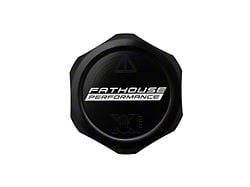 Fathouse Performance Billet Coolant Cap; Black (17-25 F-150 Raptor)