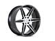 Ferrada Wheels FT2 Machine Silver 6-Lug Wheel; 22x9.5; 30mm Offset (07-13 Sierra 1500)