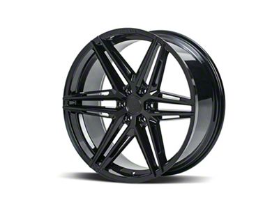 Ferrada Wheels FT4 Gloss Black 6-Lug Wheel; 22x9.5; 20mm Offset (07-13 Sierra 1500)