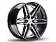 Ferrada Wheels FT4 Machine Black 6-Lug Wheel; 22x9.5; 25mm Offset (07-13 Sierra 1500)