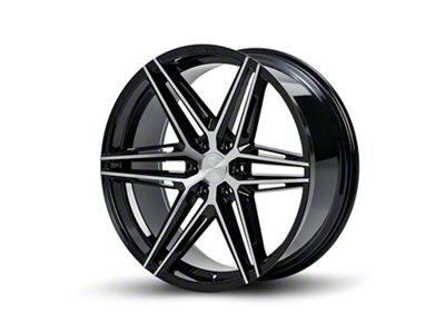 Ferrada Wheels FT4 Machine Black 6-Lug Wheel; 24x10; 20mm Offset (07-13 Sierra 1500)