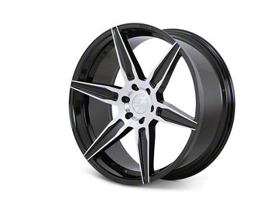 Ferrada Wheels FT2 Machine Black 6-Lug Wheel; 22x9.5; 30mm Offset (07-13 Silverado 1500)