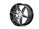 Ferrada Wheels FT2 Machine Black 6-Lug Wheel; 22x9.5; 30mm Offset (07-13 Silverado 1500)