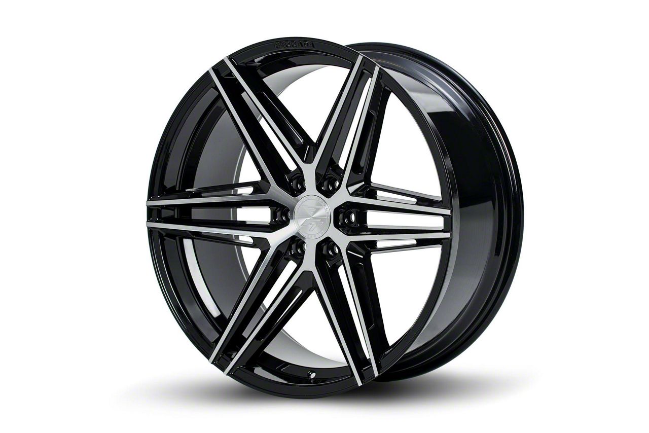 Ferrada Wheels Silverado 1500 FT4 Machine Black 6-Lug Wheel; 24x10 ...