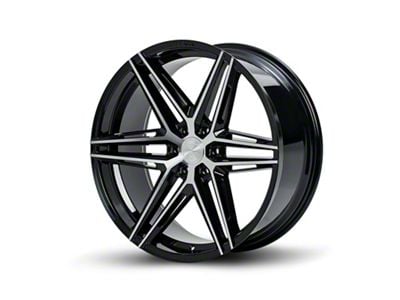 Ferrada Wheels FT4 Machine Black 6-Lug Wheel; 24x10; 20mm Offset (14-18 Sierra 1500)