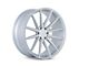 Ferrada Wheels FT1 Machine Silver 6-Lug Wheel; 24x10; 20mm Offset (14-18 Silverado 1500)