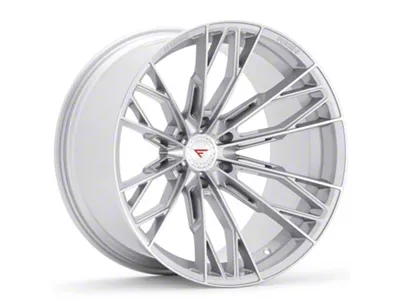 Ferrada Wheels FTR11 Machine Silver 6-Lug Wheel; 20x9.5; 15mm Offset (14-18 Silverado 1500)