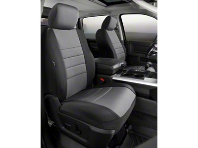 Fia Custom Fit Neoprene Front Seat Covers; Gray (03-06 Silverado 1500 w/ Bucket Seats)