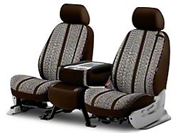 Fia Custom Fit Saddle Blanket Front Seat Covers; Brown (09-14 F-150 w/ Bucket Seats)