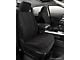 Fia Custom Fit Solid Saddle Blanket Front Seat Covers; Black (03-06 Silverado 1500 w/ Bucket Seats)