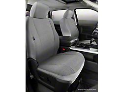 Fia Custom Fit Solid Saddle Blanket Front Seat Covers; Gray (03-06 Silverado 1500 w/ Bucket Seats)