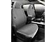 Fia Custom Fit Solid Saddle Blanket Front Seat Covers; Gray (03-06 Silverado 1500 w/ Bucket Seats)