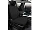 Fia Custom Fit Poly-Cotton Front Seat Covers; Black (14-18 Sierra 1500 w/ Bucket Seats)