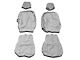 Fia Custom Fit Poly-Cotton Front Seat Covers; Gray (14-18 Silverado 1500 w/ Bucket Seats)