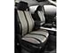 Fia Custom Fit Saddle Blanket Front Seat Covers; Black (14-18 Sierra 1500 w/ Bucket Seats)