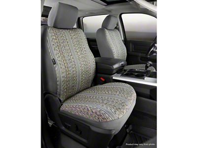 Fia Custom Fit Saddle Blanket Front Seat Covers; Gray (14-18 Silverado 1500 w/ Bucket Seats)