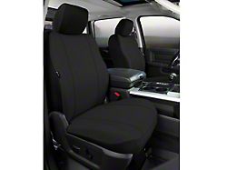 Fia Custom Fit Poly-Cotton Front Seat Covers; Black (09-14 F-150 w/ Bucket Seats)