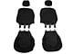 Fia Custom Fit Poly-Cotton Front Seat Covers; Black (09-14 F-150 w/ Bucket Seats)