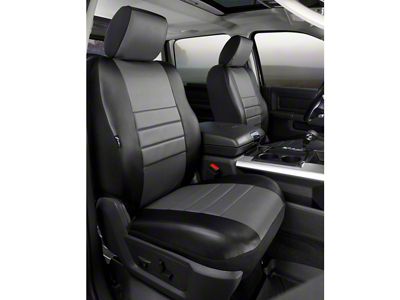 Fia Custom Fit LeatherLite Front Seat Covers; Gray (09-14 F-150 w/ Bucket Seats)