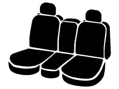 Fia LeatherLite Series Front Seat Covers; Black (06-08 RAM 1500 w/ Bench Seat, Excluding Mega Cab)