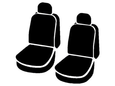 Fia LeatherLite Series Front Seat Covers; Black (09-12 RAM 1500 w/ Bucket Seats)