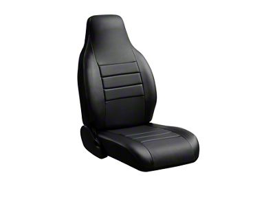 Fia LeatherLite Series Front Seat Covers; Black (02-05 RAM 1500 w/ Bench Seat)