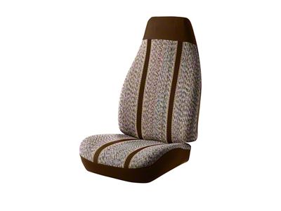 Fia Wrangler Series Front Seat Covers; Brown (13-18 RAM 1500 w/ Bucket Seats, Excluding Laramie & Limited)