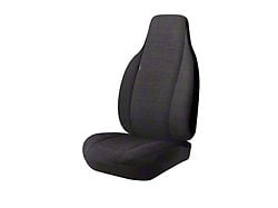 Fia Wrangler Solid Series Front Seat Covers; Black (06-08 RAM 1500 Mega Cab w/ Bench Seat)