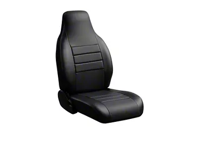 Fia LeatherLite Series Front Seat Covers; Black (09-12 RAM 2500 w/ Bench Seat)