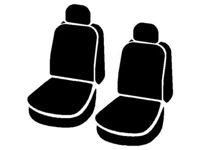 Fia LeatherLite Series Front Seat Covers; Black (10-12 RAM 2500 w/ Bucket Seats)