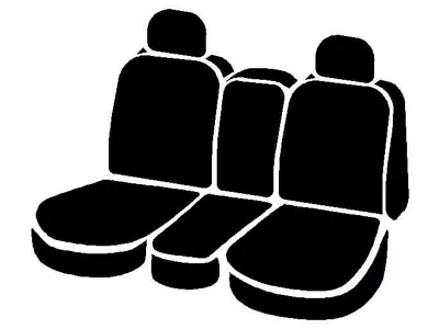 Fia LeatherLite Series Front Seat Covers; Blue (13-18 RAM 2500 w/ Bench Seat)