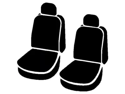 Fia LeatherLite Series Front Seat Covers; Gray (10-12 RAM 3500 w/ Bucket Seats)