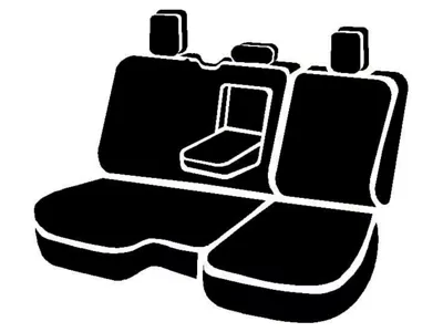 Fia LeatherLite Series Rear Seat Cover; Black (19-24 RAM 3500 Crew Cab)