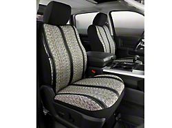 Fia Custom Fit Saddle Blanket Front Seat Covers; Black (09-14 F-150 w/ Bucket Seats)