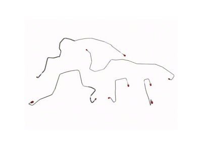 Fine Lines Front Brake Line Kit; Steel (05-06 4WD F-250 Super Duty)