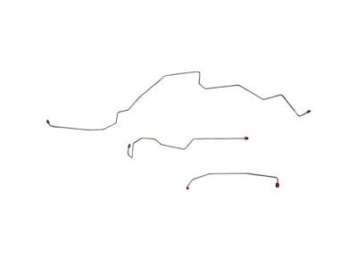 Fine Lines Front Brake Line Kit; Steel (99-01 F-250 Super Duty w/ 2-Wheel ABS)