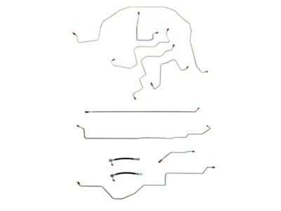 Fine Lines Complete Brake Line Kit; Stainless (2006 RAM 1500 Regular Cab w/ 6.4-Foot Box & 2-Wheel ABS)