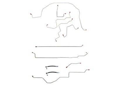 Fine Lines Complete Brake Line Kit; Steel (2006 RAM 1500 Regular Cab w/ 6.4-Foot Box & 2-Wheel ABS)