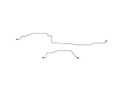 Fine Lines Rear Axle Brake Lines; Stainless (94-01 RAM 1500)