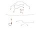 Fine Lines Complete Brake Line Kit; Stainless (95-97 2WD RAM 2500 Quad Cab w/ 6.4-Foot Box, 2-Wheel ABS & Manual Transmission)