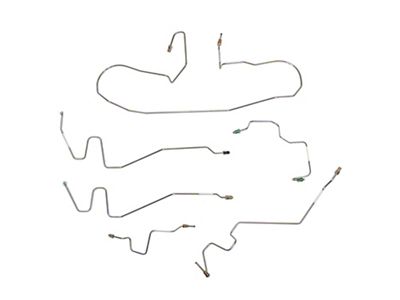 Fine Lines Front Brake Line Kit; Steel (03-05 4WD RAM 2500 w/ 4-Wheel ABS)