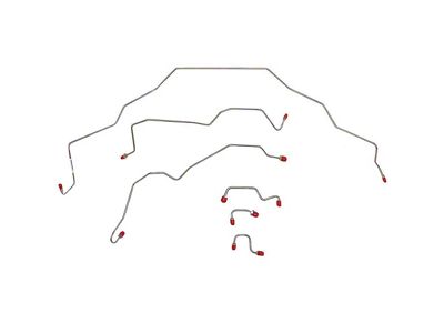 Fine Lines Front Brake Line Kit; Steel (95-97 2WD RAM 2500 w/ 2-Wheel ABS & Two Blocks on Driver Side Frame)