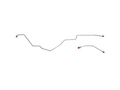 Fine Lines Rear Brake Line Kit; Stainless (10-13 5.7L RAM 2500 w/ 10.50-Inch Rear Axle & w/o Traction Control)