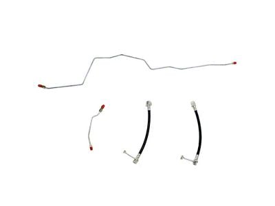 Fine Lines Rear Brake Line Kit; Steel (01-02 4WD 5.9L I6, 8.0L RAM 2500 w/ Dana 70 & Rear Disc Brakes)