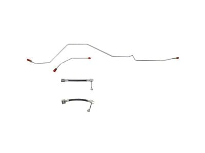 Fine Lines Rear Brake Line Kit; Steel (03-09 5.9L, 6.7L, 8.0L RAM 2500 w/ AAM 10.50-Inch Rear)